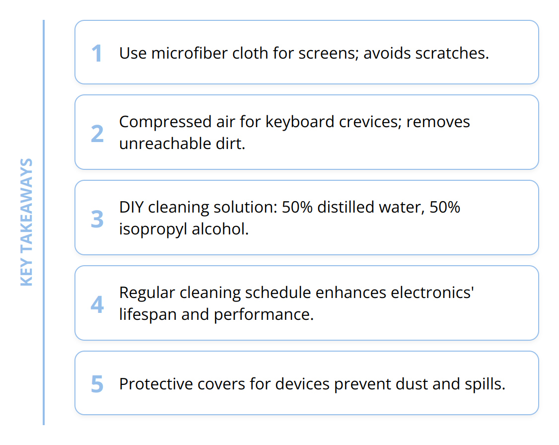 Key Takeaways - How to Quickly Clean Your Electronics