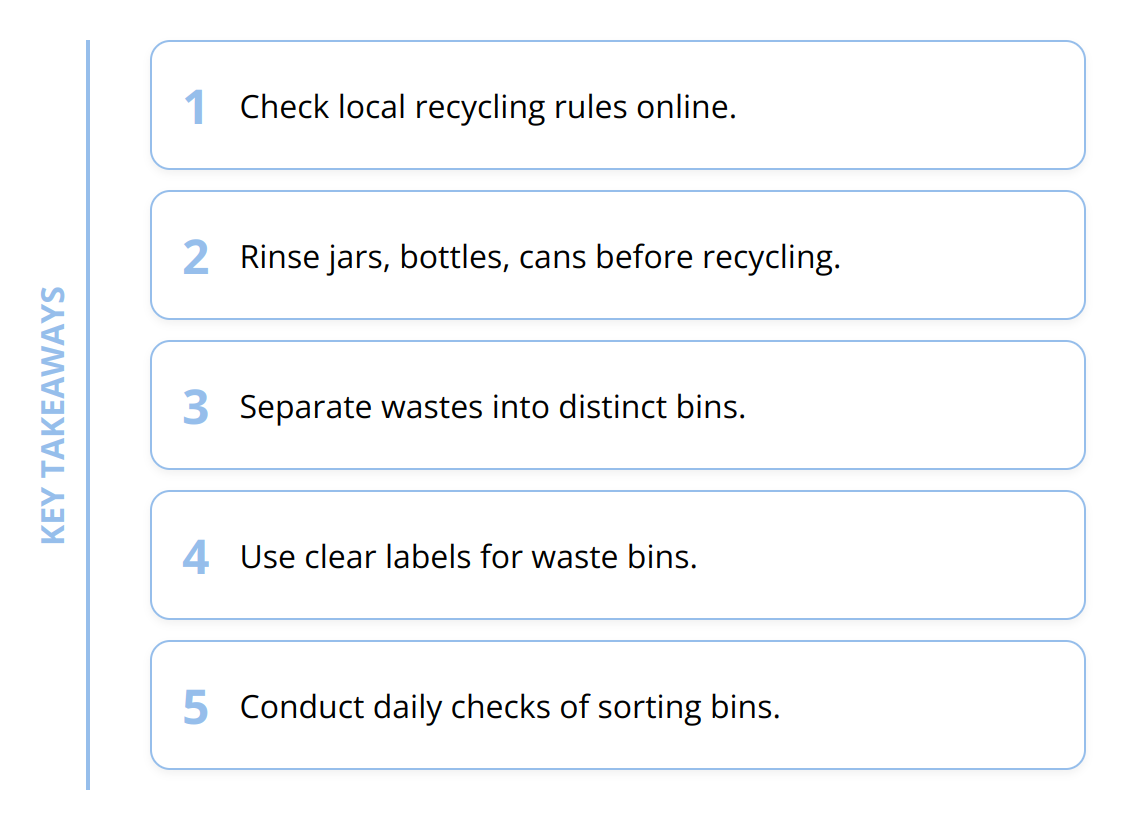 Key Takeaways - Quick Garbage Sorting Tips: Practical Tips