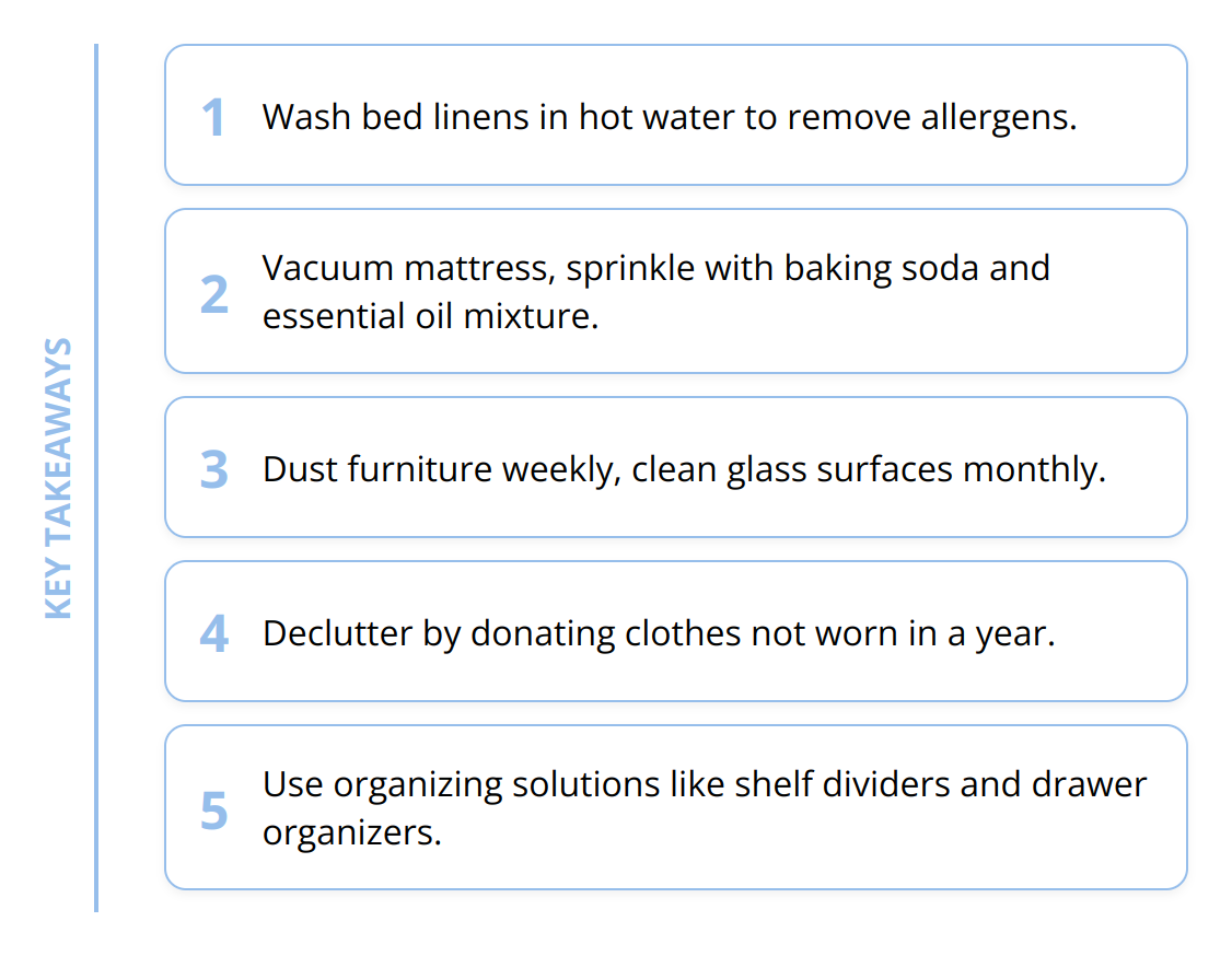 Key Takeaways - Deep Clean Bedroom Checklist: [Guide]