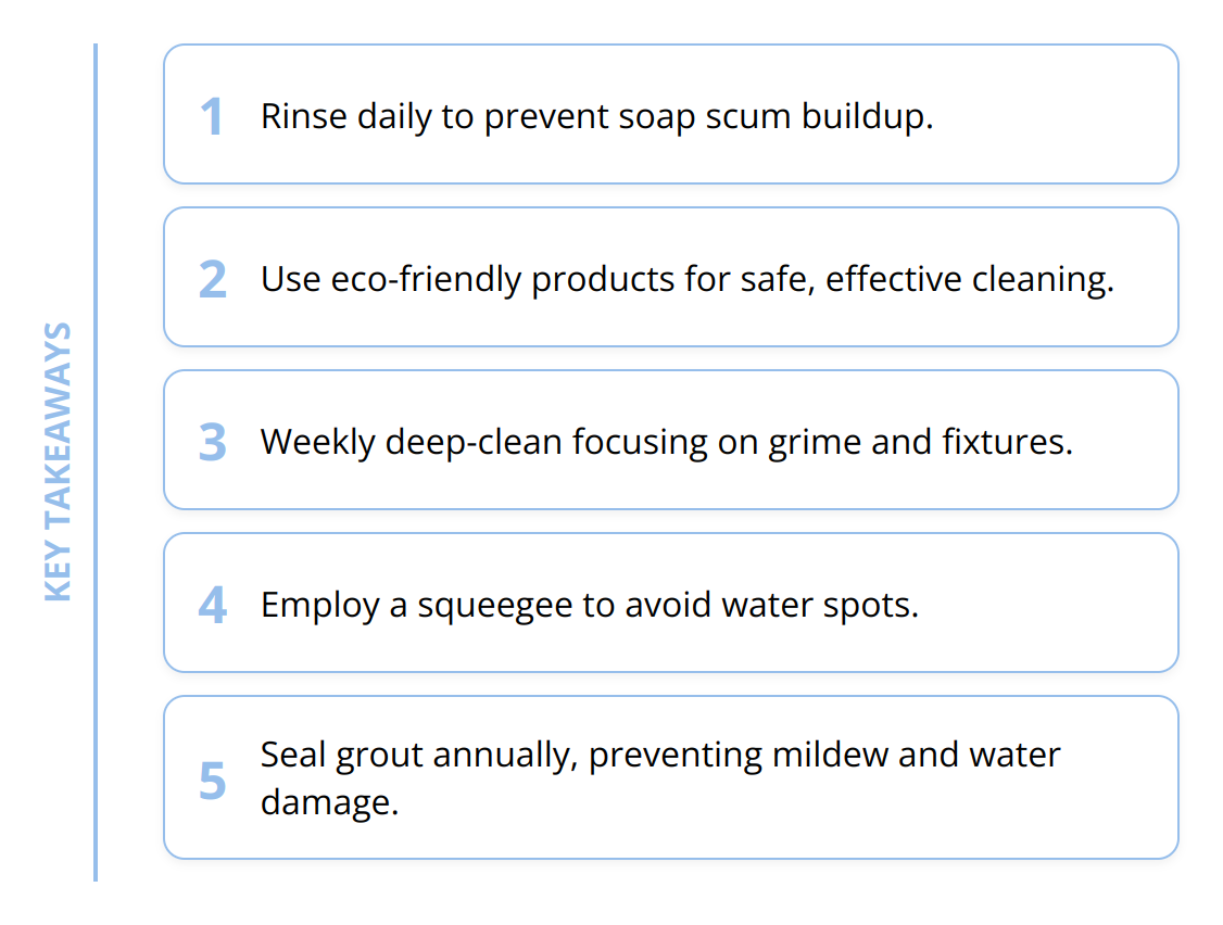 Key Takeaways - How to Clean Your Shower Quickly and Efficiently