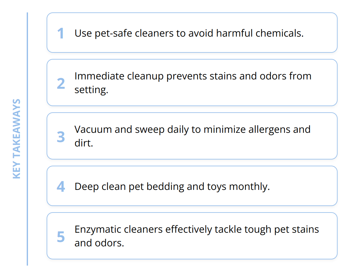 Key Takeaways - How to Efficiently Clean Your Pet's Area