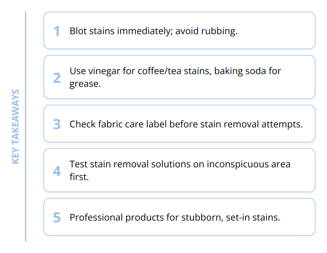 Key Takeaways - How to Remove Stains Quickly: A Guide