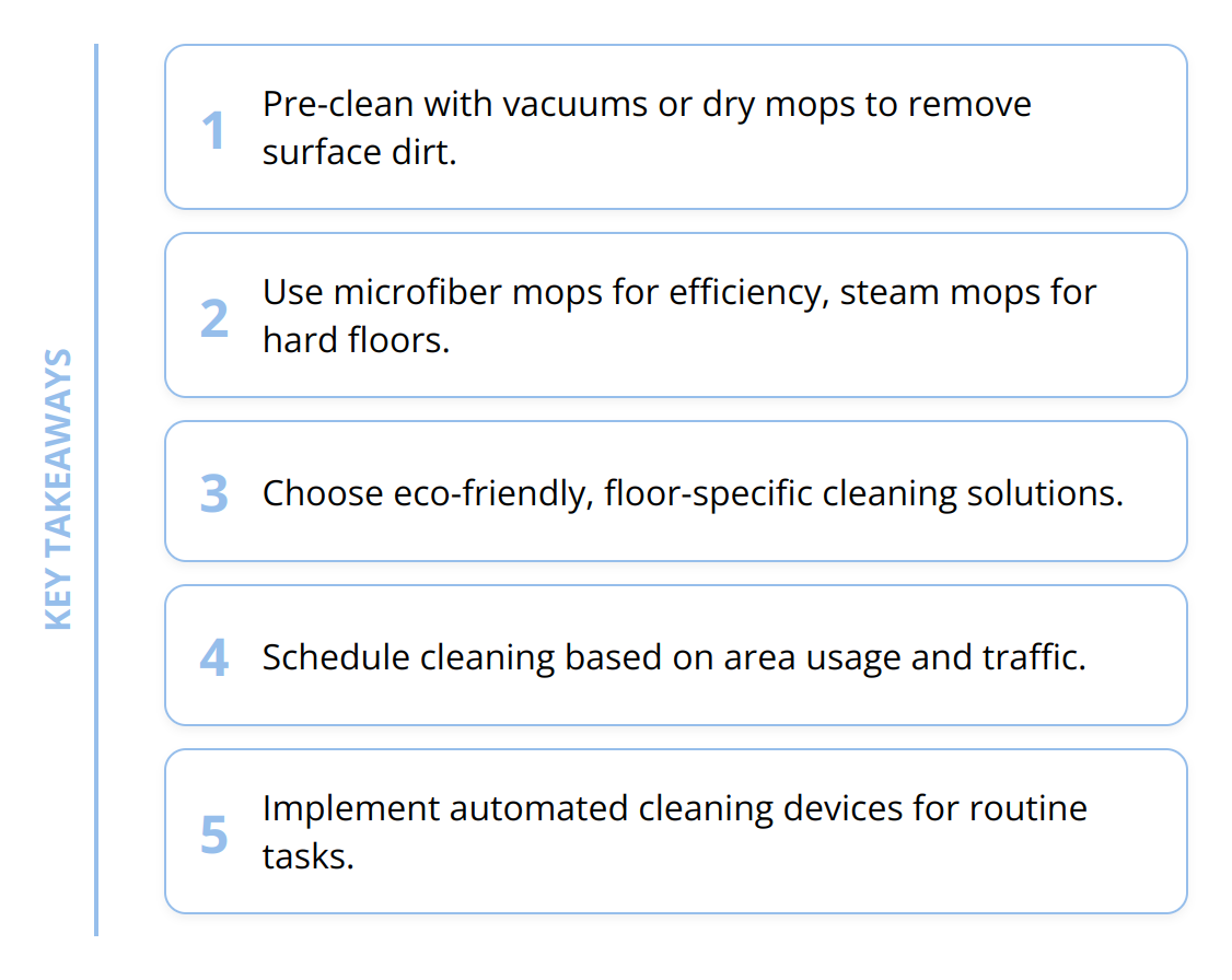 Key Takeaways - Time-Managed Floor Washing: Best Practices
