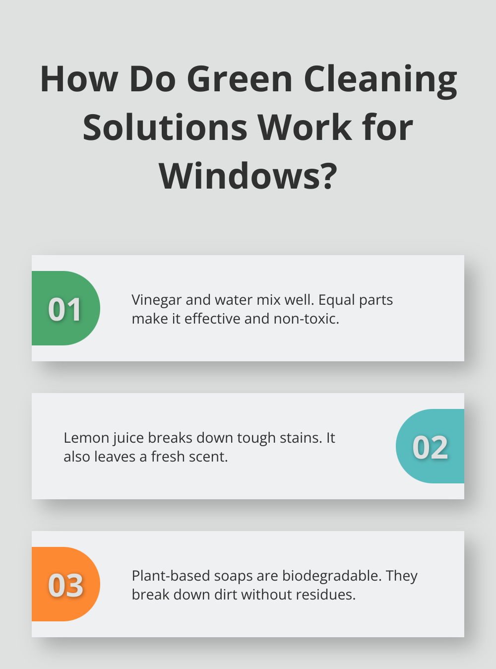 Fact - How Do Green Cleaning Solutions Work for Windows?