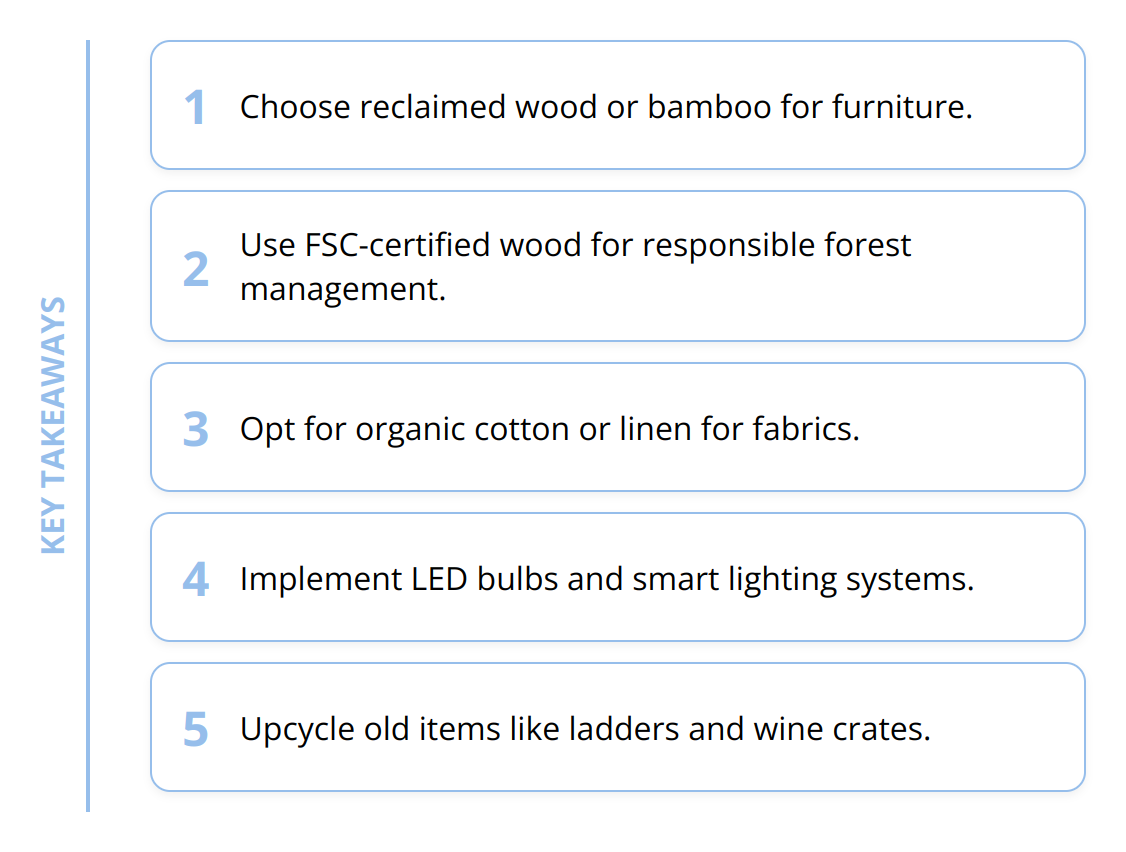 Key Takeaways - What You Need for Sustainable Living Room Decor