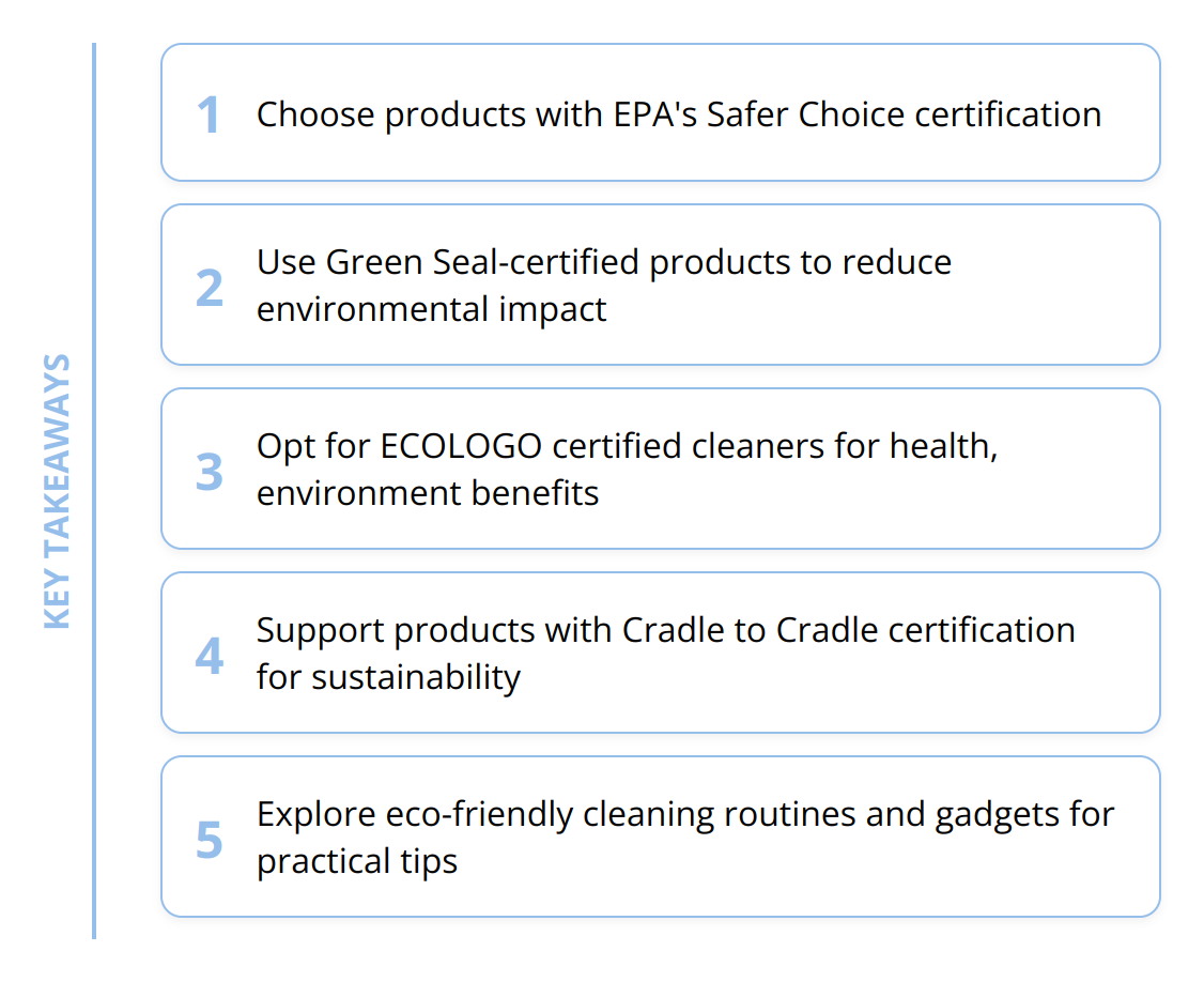 Key Takeaways - Why Green Cleaning Certifications Matter
