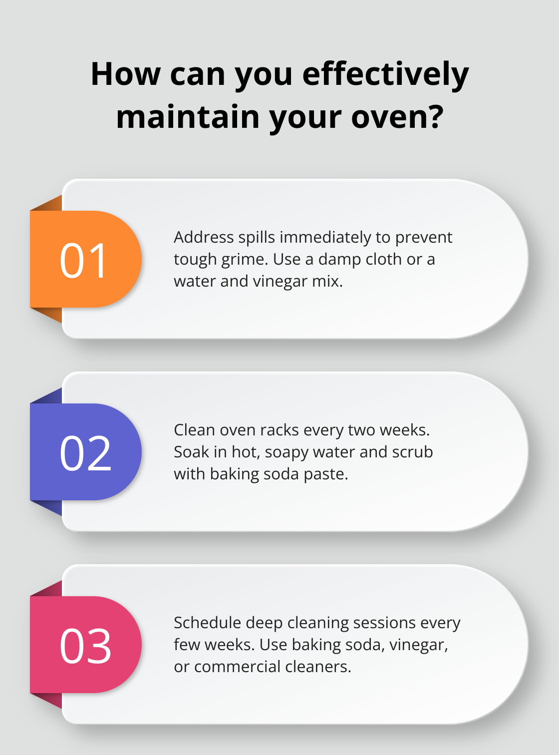 Fact - How can you effectively maintain your oven?