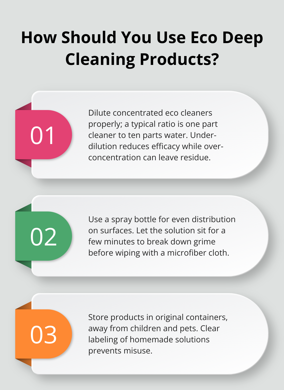 Fact - How Should You Use Eco Deep Cleaning Products?