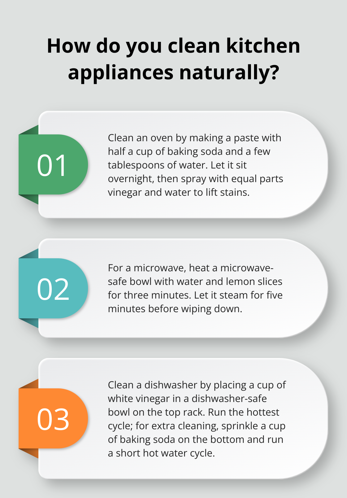 Fact - How do you clean kitchen appliances naturally?