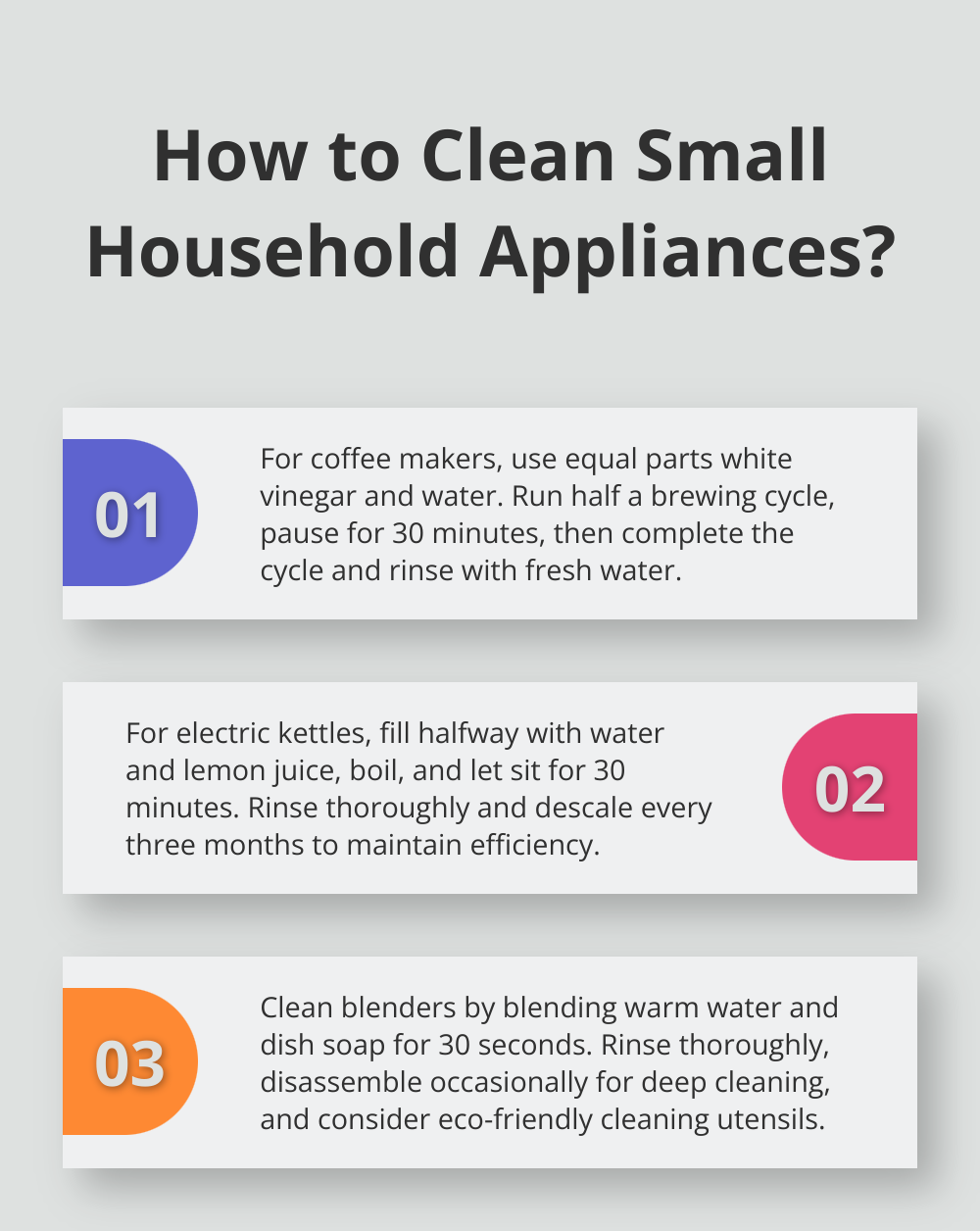 Fact - How to Clean Small Household Appliances?